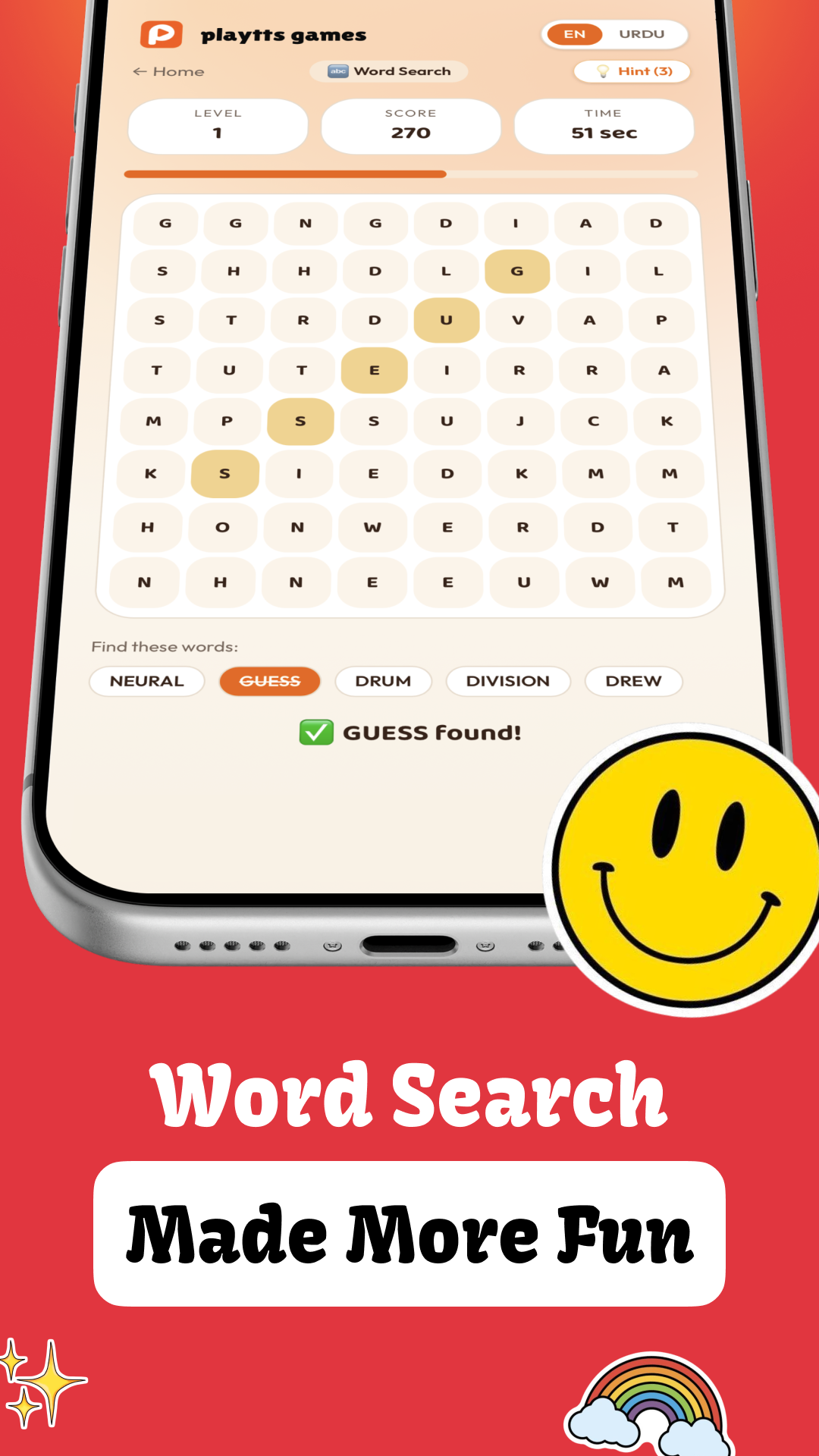 Word Search gameplay