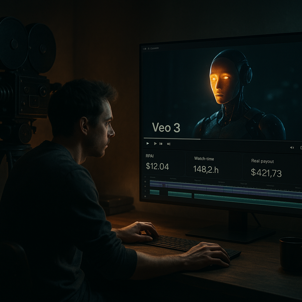 Monetizing AI Shorts With Veo 3: RPM, Watch Time and Real Payout Numbers