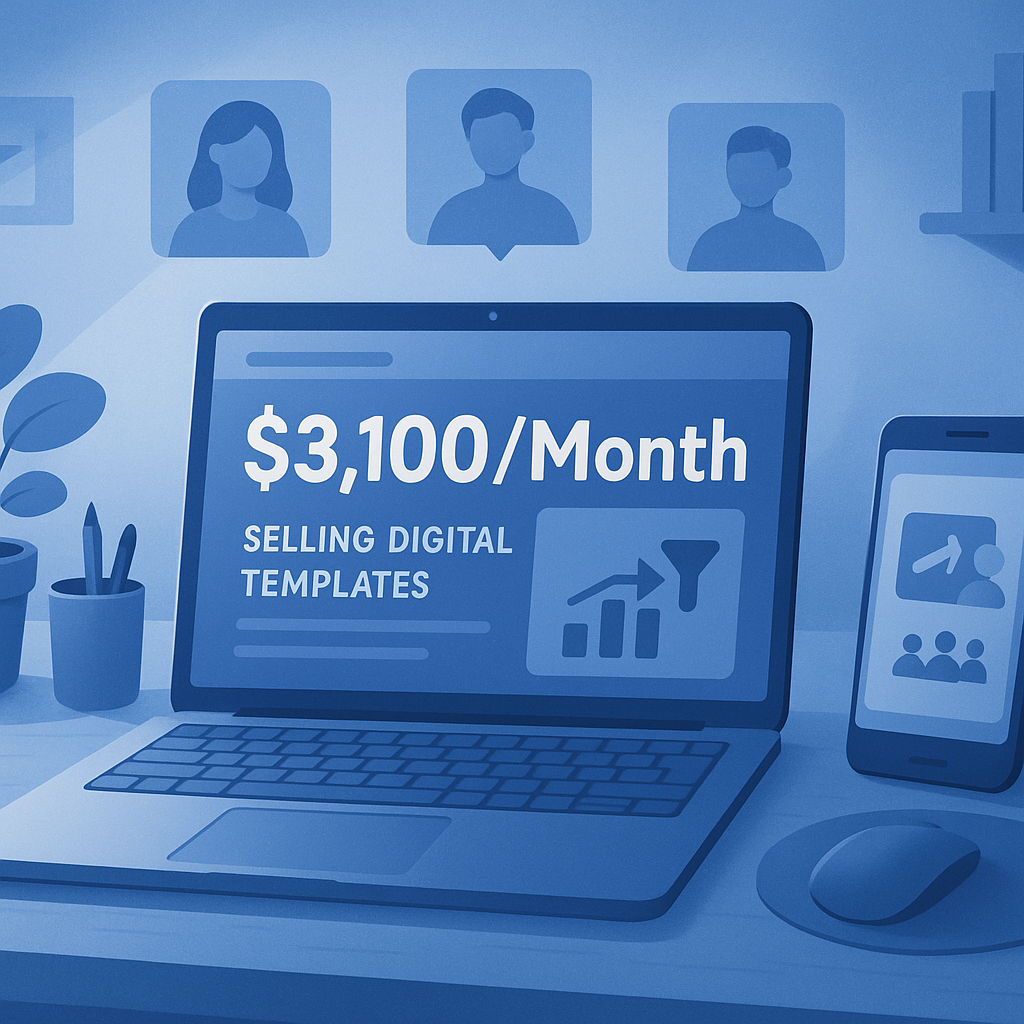 Facebook Ads to Affiliate Funnel: $3,100/Month Selling Digital Templates