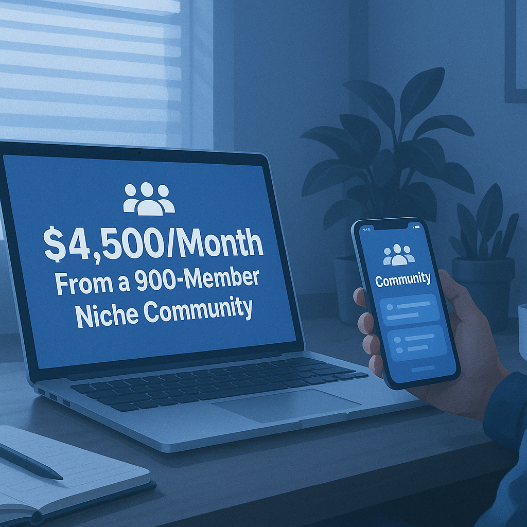 Paid Facebook Groups: $4,500/Month From a 900-Member Niche Community