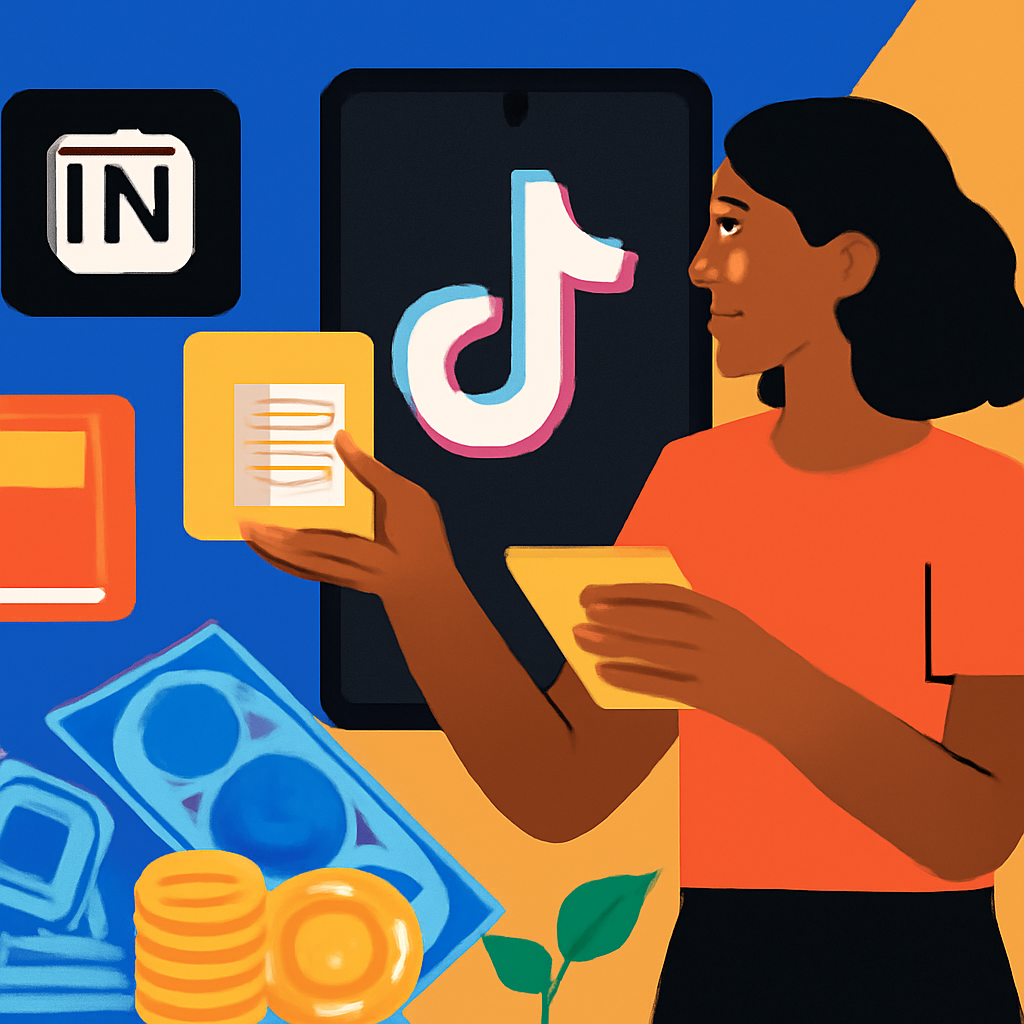 Selling Digital Products on TikTok: Notion Templates, Ebooks, Presets