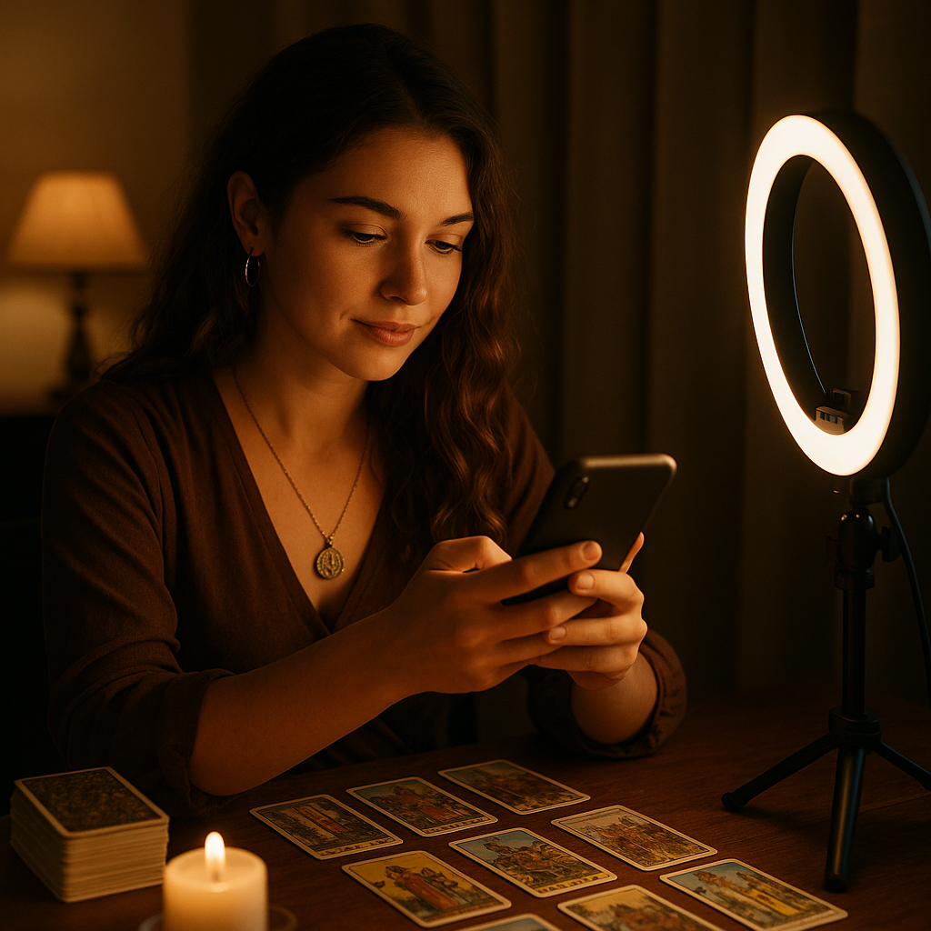 Tarot Reader TikTok LIVE: $80/Hour From Virtual Gifts and Readings