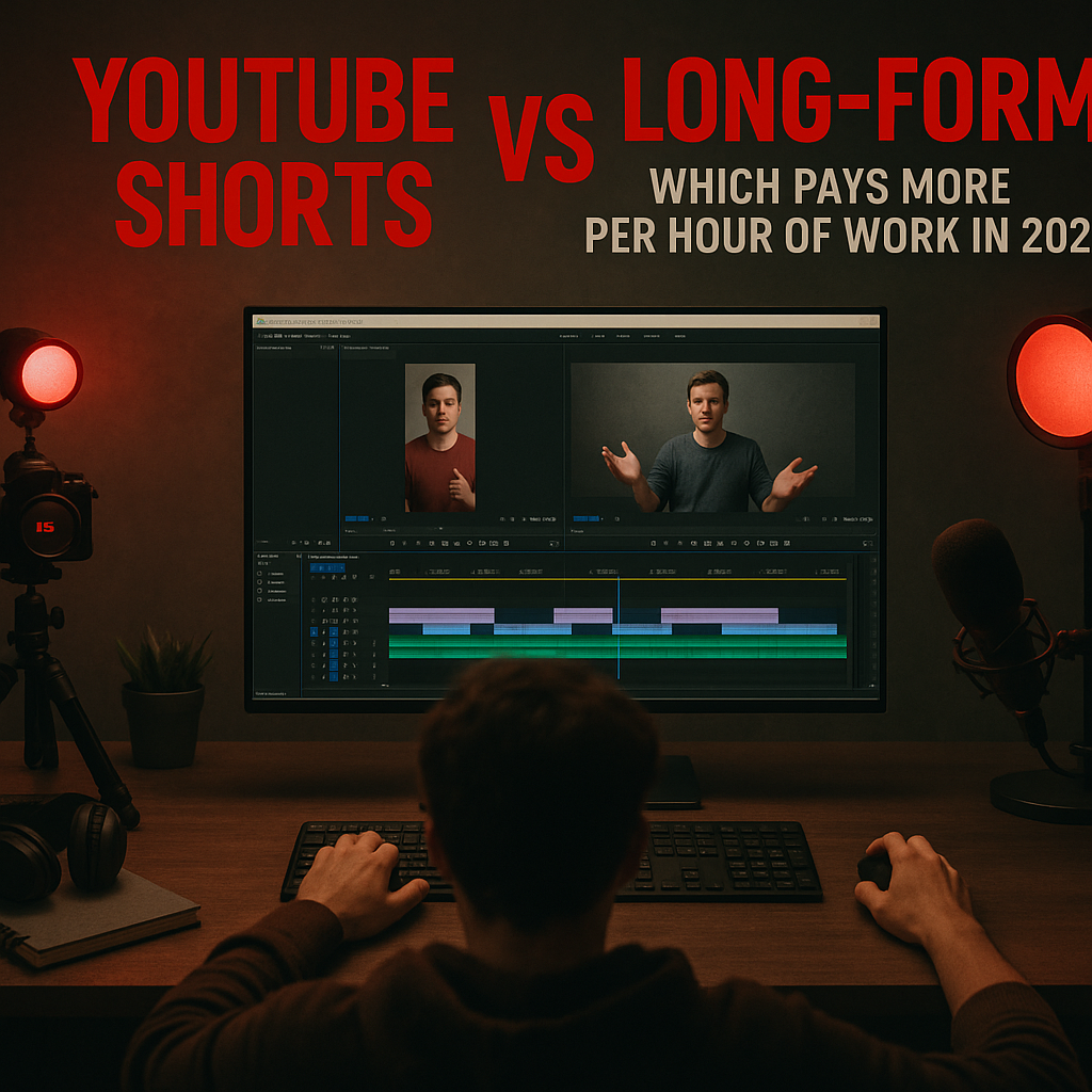 YouTube Shorts vs Long-Form: Which Pays More per Hour of Work in 2026