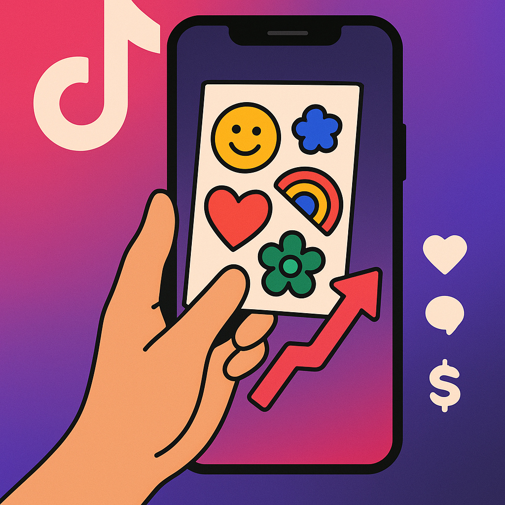 Etsy Sticker Shop + TikTok: $1,600/Month Selling Kiss-Cut Designs
